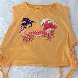 Side-tie Bahamas cropped tank